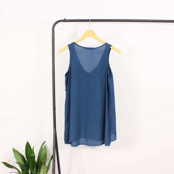 *Ricki's Blue V Neck Tank - Picture 5 of 5
